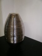 Vaso BOMBATO RIGATO nero